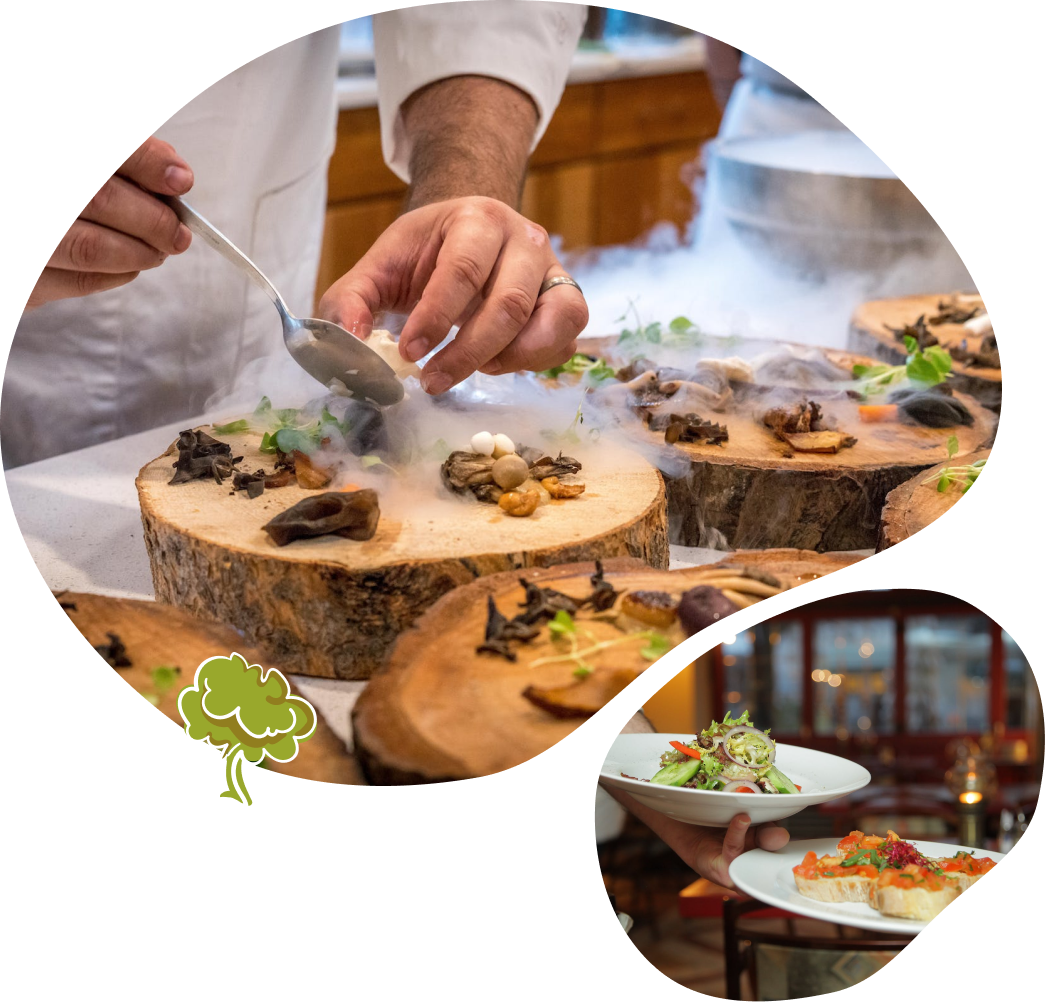 A image that contains food images